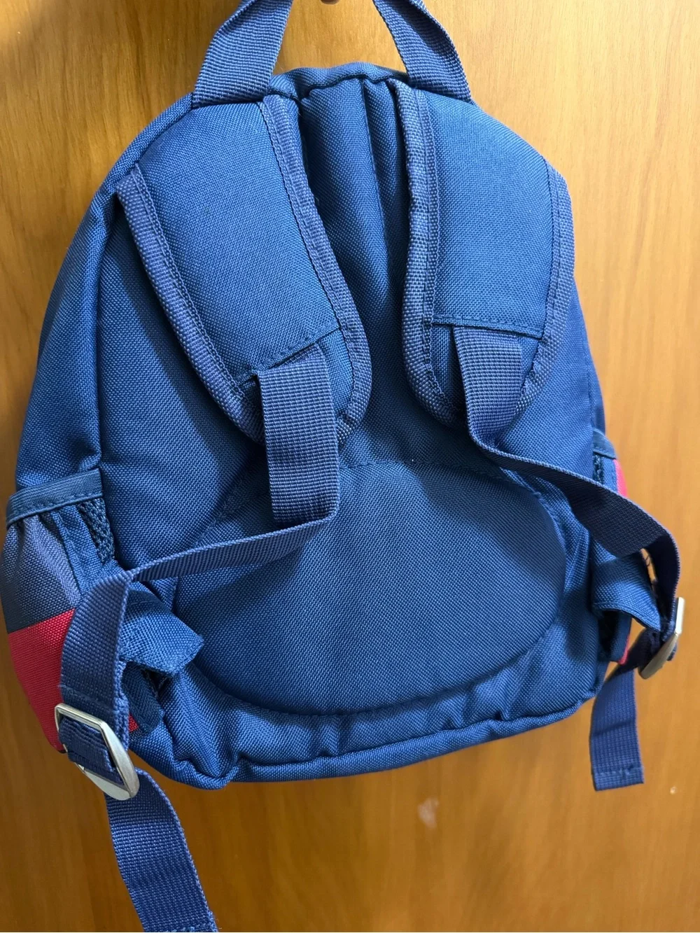 Kids Shark Stripe Backpack - Navy & Red